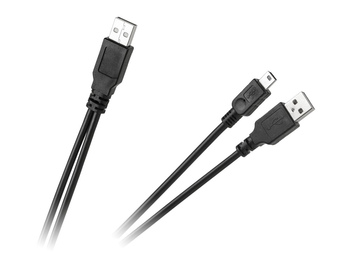 kabel-usb-wtyk-wtyk-mini-usb-5pin-a949fd59ab724e689bef8ee5f4447788-5586647a Zástrčka USB kábla - zástrčka + mini USB 5pin – Obrázok 1