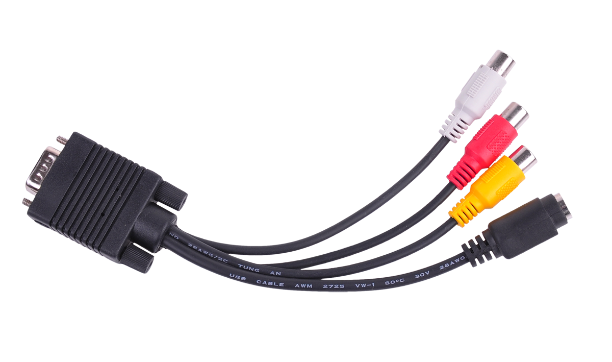 kabel-wt-vga-gn-s-video-3x-gn-rca-3ae535e859cc453485c05552fd426c20-d7f94362 Kábel Ut VGA / zásuvka S-VIDEO + 3x zásuvka RCA – Obrázok 1