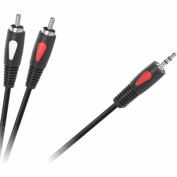 Káblový konektor 3,5 - 2RCA 1,0m Cabletech Eco-Line