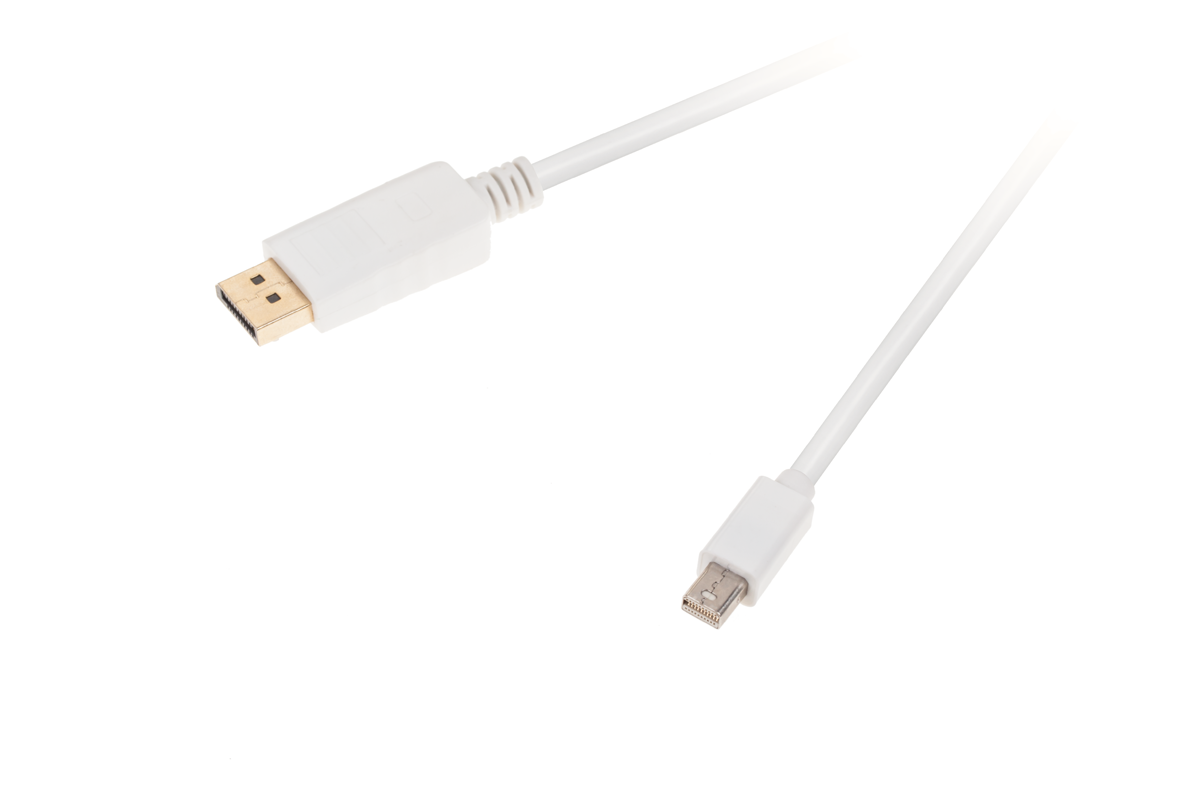 kabel-wtyk-mini-displayport-wtyk-hdmi-1-8-m-1636966c93e8469b90deab74d4937142-d2ddac0d Kábel Zástrčka MINI DISPLAYPORT Zástrčka HDMI 1,8 m – Obrázok 1
