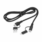 Kábel USB A/C zástrčka - USB C/lightning zástrčka (2+2) 1m – Obrázok 2