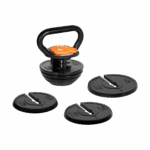 Kettlebell liatinový automatický nastaviteľný 18 kg REBEL ACTIVE – Obrázok 3