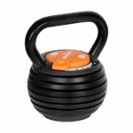 Kettlebell liatinový automatický nastaviteľný 9kg, REBEL ACTIVE