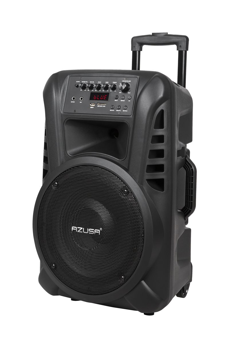 kolumna-aktywna-z-2-mikrofonami-bezprzewodowymi-sd-bluetooth-usb-12-40w-ae5bccd74a7749daa7e646e1cf06e318-64f3d847 Aktívny reproduktor (s 2 bezdrôtovými mikrofónmi, SD, Bluetooth, USB) 12" 40W – Obrázok 1