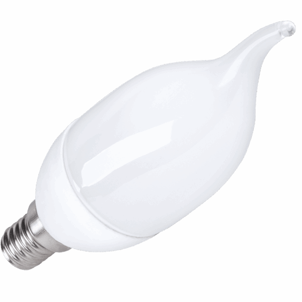 LED svietidlo 4W E14, sviečka (s chvostom) 3000K