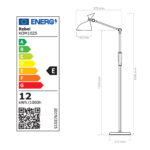 Stojacia LED lampa so stmievačom a zmenou teploty farby – Obrázok 8