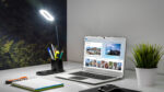 LED stolová lampa s indukčnou nabíjačkou (čierna) – Obrázok 8