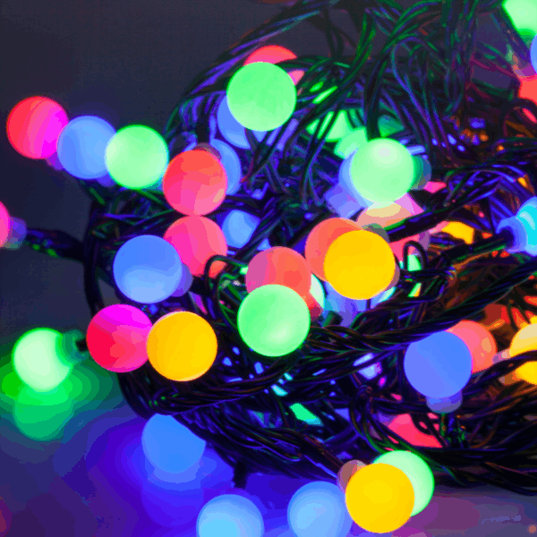 LED osvetlenie vianočného stromčeka Rebel outdoor 10m, RGB s meniteľným režimom svietenia