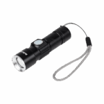 3W hliníková baterka (ZOOM, USB konektor)