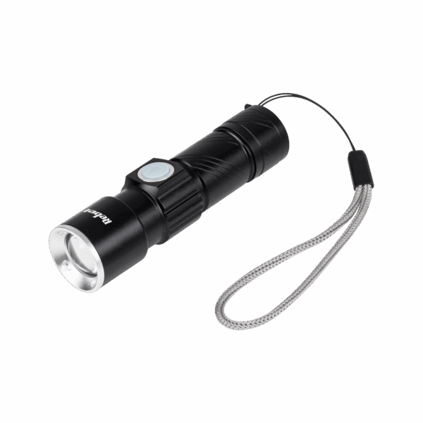 3W hliníková baterka (ZOOM, USB konektor)