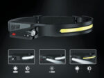 Nabíjacia čelovka (5W COB + 3W Led) - čelenka – Obrázok 6