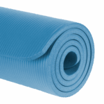 Gymnastická podložka na jogu, pilates, fitness, 183x61 cm, hrúbka 1,5 cm, materiál NBR, modrá, REBEL ACTIVE – Obrázok 4