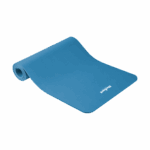 Gymnastická podložka na jogu, pilates, fitness, 183x61cm, hrúbka 1cm, materiál NBR, modrá, REBEL ACTIVE