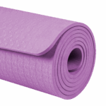 Gymnastická podložka na jogu, pilates, fitness, 183x61cm, hrúbka 6mm, materiál TPE, fialová, REBEL ACTIVE – Obrázok 4
