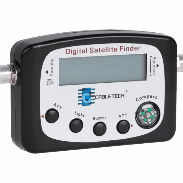 Sat-Finder meter s displejom a kompasom