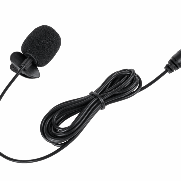 Mikrofón s klipom na 3,5 mm 2m jack kábli