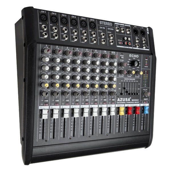 Mixpult PMQ-2110+zosilňovač 2x250W 10 kanálov