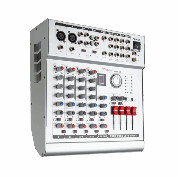 Mixpult PMX-6S + zosilňovač 2x210W 6 kanálov