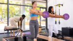 Mini pilates lopta na rehabilitáciu 25cm, fialová, REBEL ACTIVE – Obrázok 7