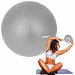 Mini pilates lopta na rehabilitáciu 25cm, šedá, REBEL ACTIVE – Obrázok 8