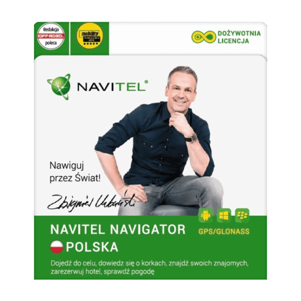 Navigácia Navitel s mapou Poľska pre mobilné zariadenia