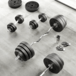 Bitúmenová olympijská súprava závažia 2x15kg, otvor 51mm, REBEL ACTIVE – Obrázok 3