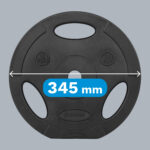 Súprava bitúmenového balastu 2x10kg, 31mm otvor, doska s madlami, REBEL ACTIVE – Obrázok 7