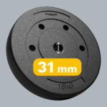 Sada bitúmenového balastu 2x15kg, otvor 31mm, REBEL ACTIVE – Obrázok 9