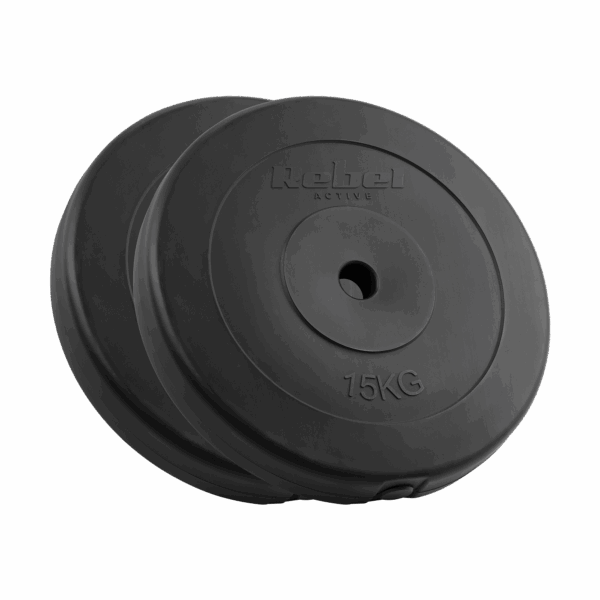 Bitúmenová záťažová súprava 2x15kg, otvor 31mm, klasická platňa, REBEL ACTIVE