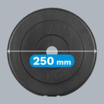Súprava bitúmenového balastu 4x5kg, otvor 31mm, klasická platňa, REBEL ACTIVE – Obrázok 7