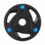 Liatinové olympijské závažie pogumovaný set 2x10kg, otvor 51mm, REBEL ACTIVE – Obrázok 3