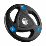 Liatinové olympijské závažie pogumovaný set 2x15kg, diera 51mm, REBEL ACTIVE – Obrázok 2