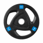 Liatinové olympijské závažie pogumovaný set 2x15kg, diera 51mm, REBEL ACTIVE – Obrázok 3