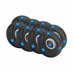 Liatinový olympijský set závažia pogumovaný 30kg (8x1,25kg + 4x2,5kg + 2x5kg), otvor 51mm, REBEL ACTIVE – Obrázok 4