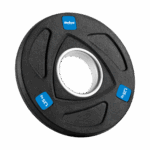 Liatinová súprava olympijského závažia pogumovaná 4x1,25kg, otvor 51mm, REBEL ACTIVE – Obrázok 2
