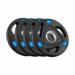 Liatinová súprava olympijského závažia pogumovaná 4x2,5kg, otvor 51mm, REBEL ACTIVE