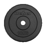 Liatinová súprava závažia 2x10kg, otvor 31mm, klasický tanier, REBEL ACTIVE – Obrázok 3