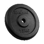 Liatinová súprava závažia 2x15kg, otvor 31mm, klasický tanier, REBEL ACTIVE – Obrázok 2