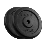 Liatinová súprava závažia 2x15kg, otvor 31mm, klasický tanier, REBEL ACTIVE