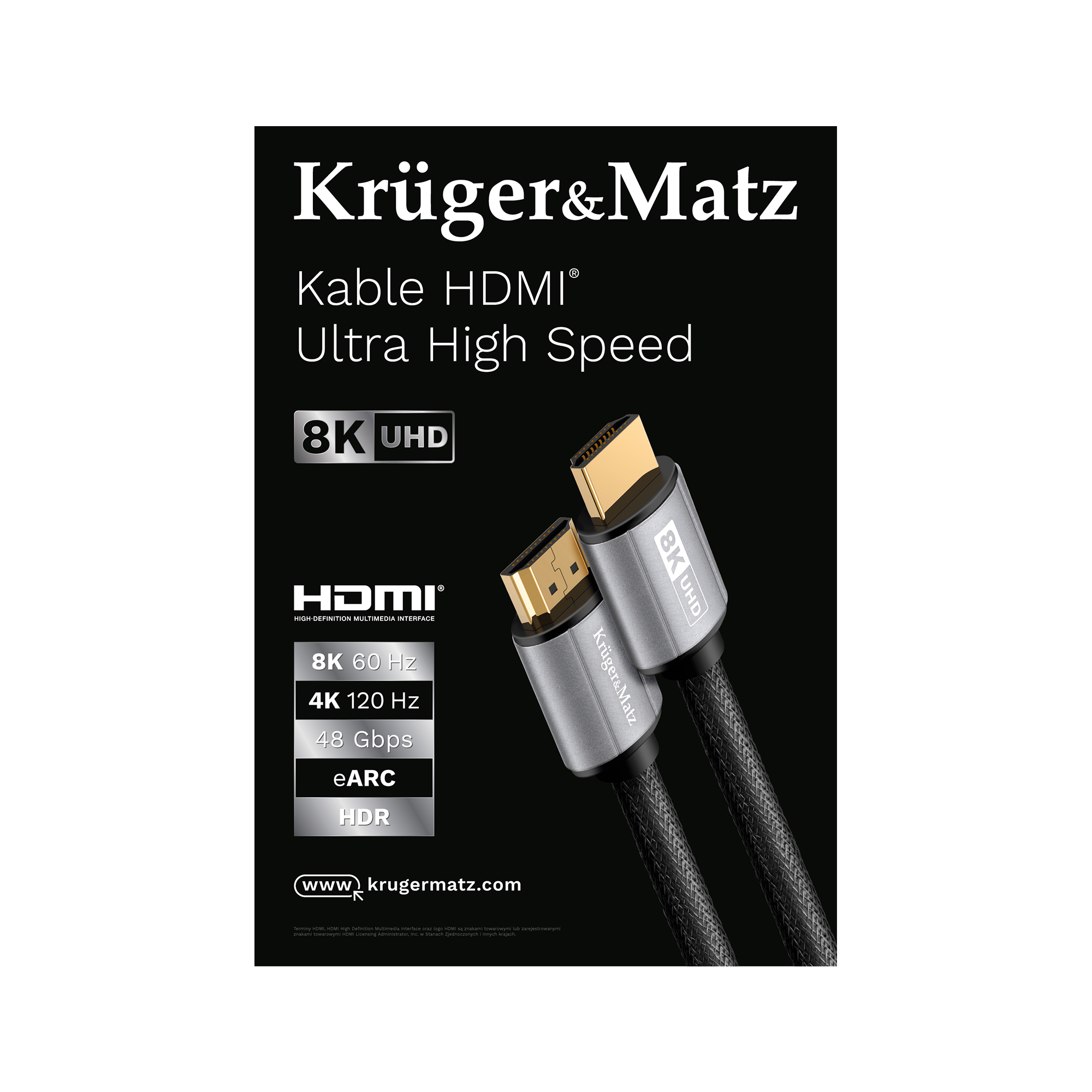 plakat-kruger-matz-kable-hdmi-eadc61e17f804d2eae89d186e95e28c7-dc3011a5 Plagát Kruger&Matz - Káble HDMI – Obrázok 1