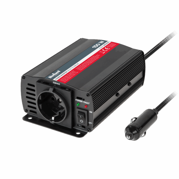 REBEL menič 12V/230V 150W (zásuvka typu F: nemecká)