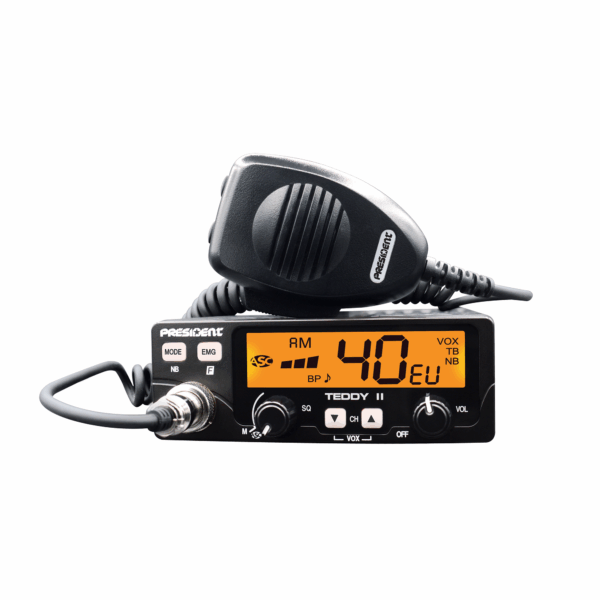 CB rádio PRESIDENT TEDDY II+ ASC VOX 12/24V AM/FM