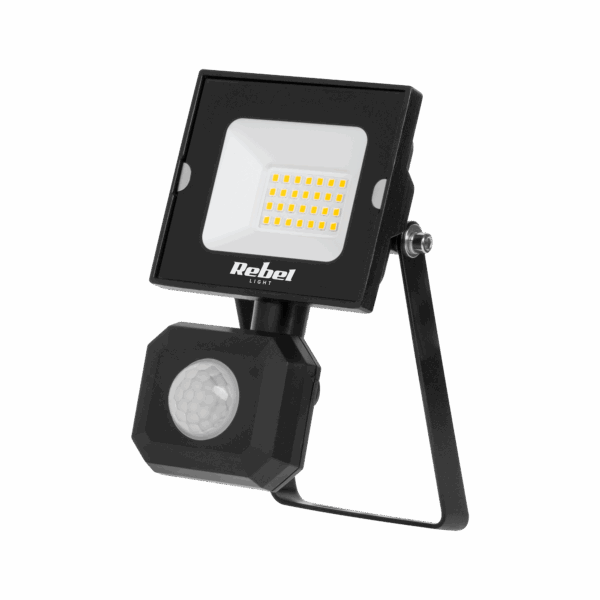 20W LED reflektor s pohybovým a súmrakovým senzorom, 4000K, 230V