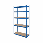 Kovový skladový regál 180x90x40 modrý Rebel – Obrázok 2
