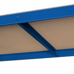 Kovový skladový regál 180x90x40 modrý Rebel – Obrázok 7