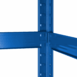 Kovový skladový regál 180x90x40 modrý Rebel – Obrázok 6