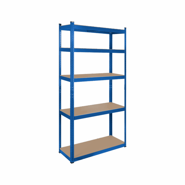 Kovový skladový regál 180x90x40 modrý Rebel