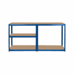 Kovový skladový regál 180x90x40 modrý Rebel – Obrázok 5