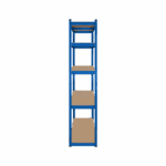 Kovový skladový regál 180x90x40 modrý Rebel – Obrázok 4