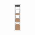 Kovový úložný regál 180x90x40 strieborný Rebel – Obrázok 4